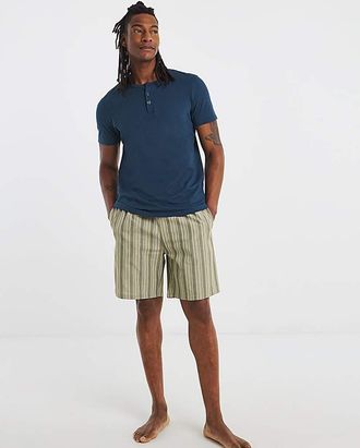 Jacamo Grandad T-Shirt & Short Pyjama Set