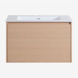 Sklum Sklum - Set di mobili da bagno in legno con lavabo integrato Jacob