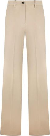 Nine In The Morning Elegante Broeken - Dames - Wijde Broeken - Beige - W30 - Katoen - Broeken