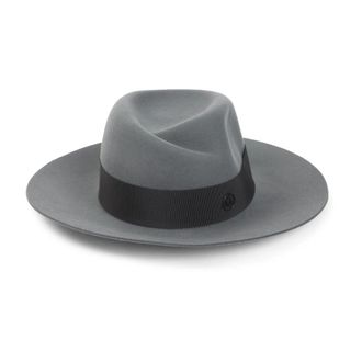 Maison Michel Hats, female, Gray, Size: M Grey Hats & Caps Aw25