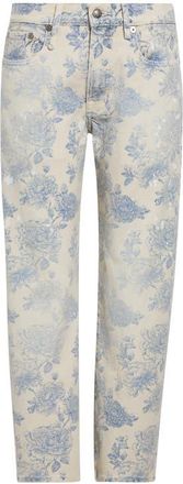 R13 Floral Boyfriend Jeans in Dustbloom Indigo at Nordstrom, Size 27