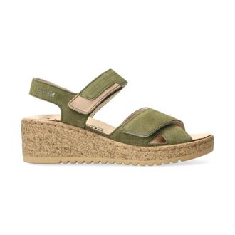 Mephisto Flat Sandalen - Dames - Sleehakken - Groen - 37 EU - Su&egrave;de - Schoenen