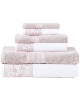 Modern Threads Modern Threads Allie Jacquard Border 6Pc Towel Set