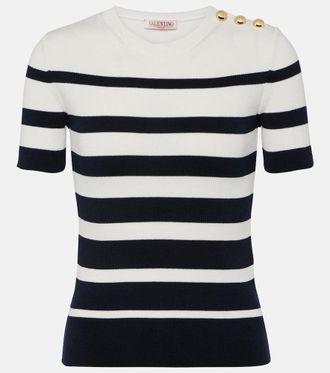 Valentino Striped cotton top