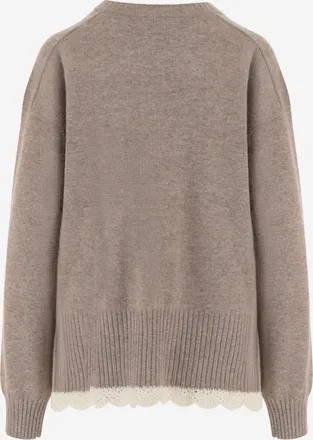 The Garment Womens Knit Sweater Como Wool-Cashmere Beige