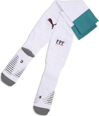 Puma Calzettoni da calcio a righe Portogallo 2026 da uomo, Abbigliamento, Bianco, 35-38