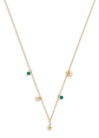 Coach Star Charm Necklace - Green - One Size