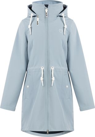 Mymo softshell jas Dames lichtblauw