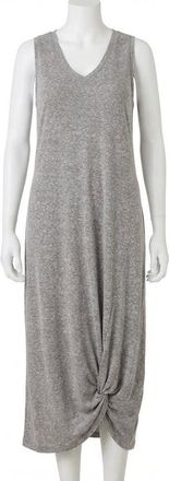 Z Supply Reverie Knot Triblend Dress In Heather Grey
