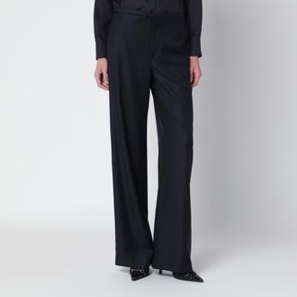 Gucci Pantaloni Blue Japan in lana leggera