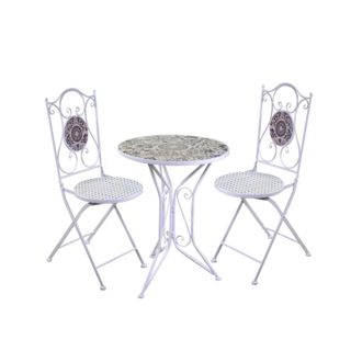 Vacchetti Vacchetti - Conjunto De Muebles De Jard&iacute;n En Metal Blanco Mod. Frigole