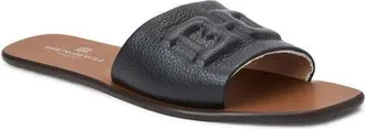 Bruno Magli Aqua Slide Sandal in Black Tumbled at Nordstrom, Size 10.5