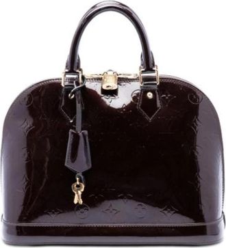 Louis Vuitton Pre-owned Alma PM - Dames - Vintage Handtas - Paars - ONE Size - Leer - Vintage