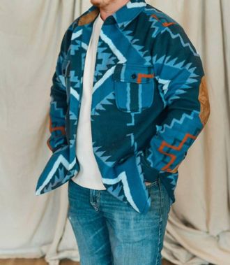 Tasha Polizzi Blanket Shirt In Navy