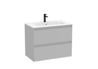 Roca Conjunto Mueble Tenue 800 2 Cajones + Lavabo Stonex Perla