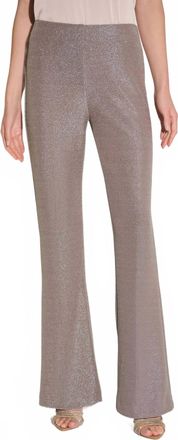 Joseph Ribkoff Sparkling Pull On Flared Pants In Taupe
