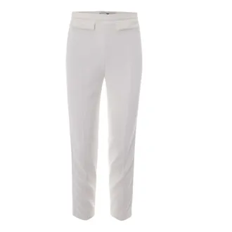 Elisabetta Franchi Slim-fit Trousers, female, White, Size: XL Slim-fit Trousers