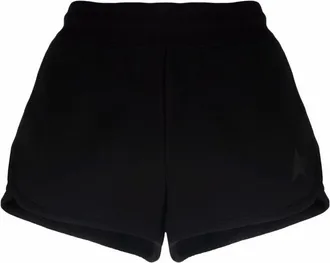Golden Goose Black Black elasticated short-shorts Shorts