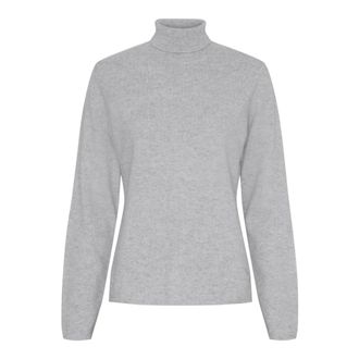 BTF-CPH Maglione Girocollo a Maglia Fine - - Knitwear - Donna - Grigio - L