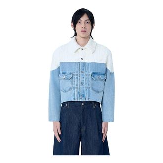Levi's Denim Jackets, male, Blue, Size: XS Aran Trucker Jacket