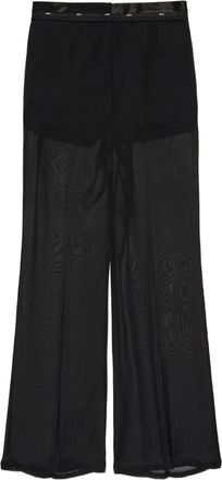Msgm logo-detail trousers - Black