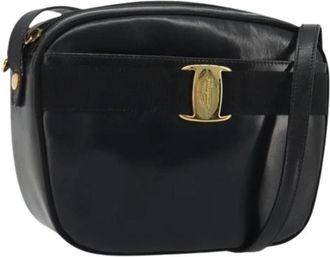 Ferragamo Pre-owned Cross Body Bags, female, Black, Size: ONE SIZE Pre-owned Shoulder Bag