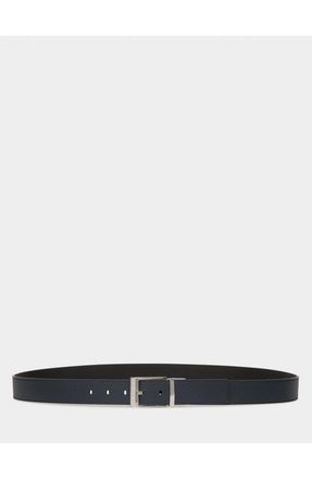 Bally Shiffie 35mm Reversible And Adjustable Belt in Leather in Midnight/black+Pall at Nordstrom, Size 120
