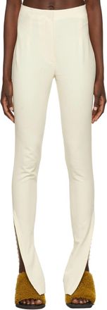 Jacquemus Le Pantalon Trousers In Optic White