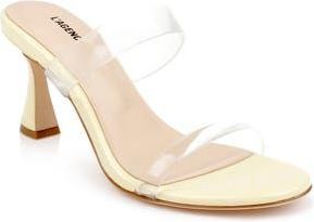 L'agence Idalie Slide Sandal in Yellow Vinyl at Nordstrom Rack, Size 9.5