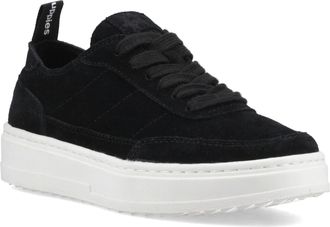 Hush Puppies Nesta Leren Dames Zwarte Standaard Sneakers