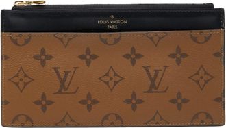 Louis Vuitton Black Pvc Leather Long Wallet (Bi-Fold) (Pre-Owned)