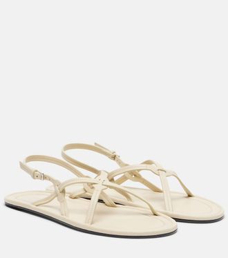 The Row Malick Strap leather sandals