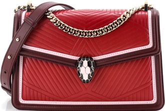 Bulgari Serpenti Forever Shoulder Bag Quilted Leather Small