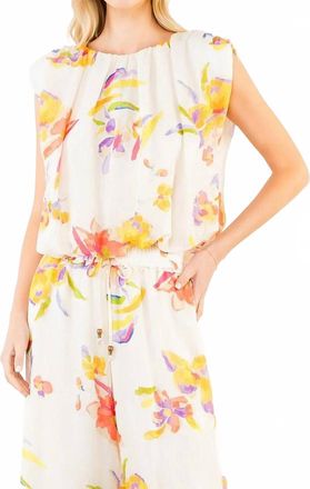 THML Clothing Blossom Blouse In Citrus
