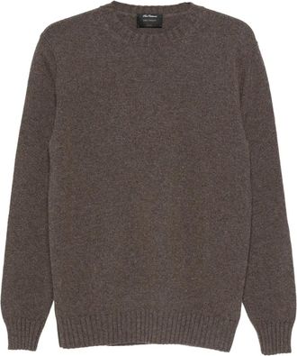 Dell'Oglio Trui met ronde hals - Bruin