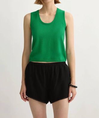 Poss&eacute; Freddie Sweater Tank In Emerald