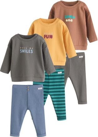 Next 6-Pack Assorted Rib Knit Tops & Leggings Set in Green at Nordstrom, Size 12-18M
