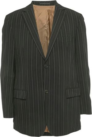 BOSS Blazer monopetto gessato - Marrone