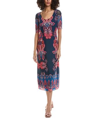 Johnny Was Maya Mesh Midi Dress