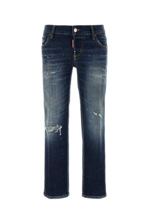 Dsquared2 Navy Blue Mid Rise Jeans