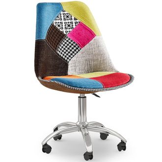GTA Gta - Silla De Oficina Giratoria - Tapizado Patchwork - Simona