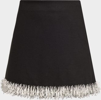SIMKHAI Dua Beaded Mini Skirt