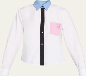 Marni Baby Colorblock Button-Down Shirt