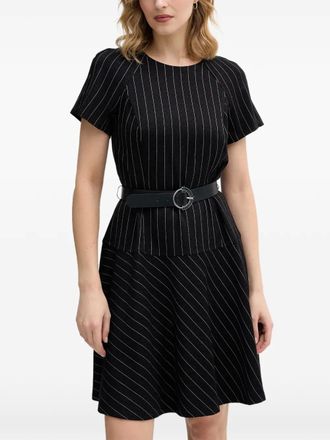 DKNY Abito corto a righe - Nero