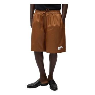 Arte Long Shorts, male, Orange, Size: M Big Logo Shorts