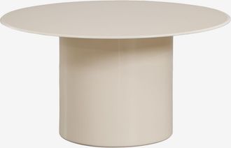 Sklum Mesa De Centro Redonda &Oslash;80 Cm En Vidrio Templado Y Mdf Asgri Sklum