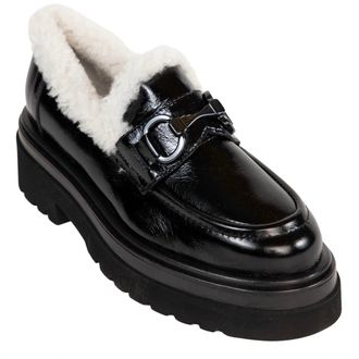 Homers Womens Siena-M Loafers In Superluxe Black-Polar