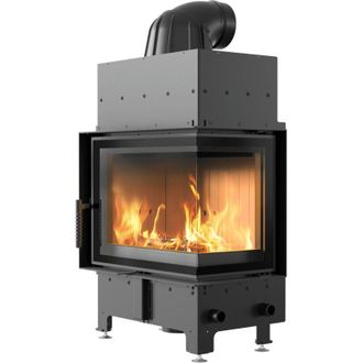 Kratki Kamineinsatz aus Stahl KRATKI FLOKI S rechts 8 kW &Oslash; 160