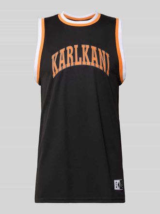 Karl Kani Regular Fit Top mit Logo-Print in Black, Gr&ouml;&szlig;e XXL