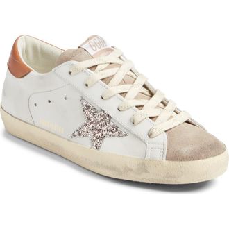 Golden Goose Super Star Sneaker in White/Beige/Cinder/Brown at Nordstrom, Size 12Us
